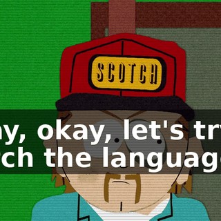 Okay, okay, let's try to watch the language.