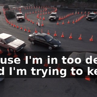 ♪ 'Cause I'm in too deep And I'm trying to keep ♪