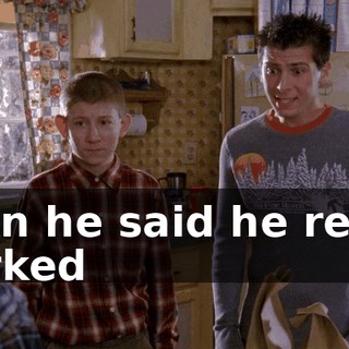 Then he said he really worked