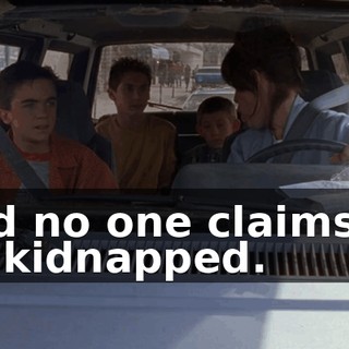 and no one claims to be kidnapped.