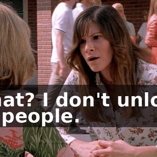 What? I don't unload on people.