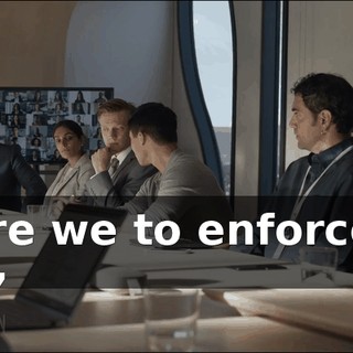 - Were we to enforce our code,
