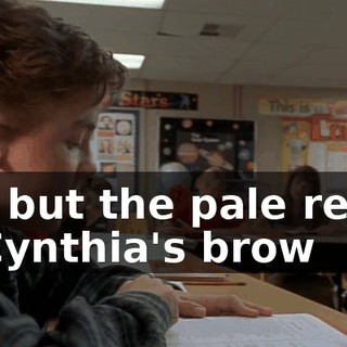 'Tis but the pale reflex of Cynthia's brow