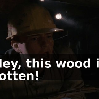 Hey, this wood is rotten!