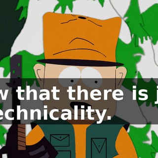 Now that there is just a technicality.