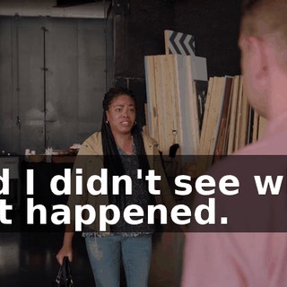 and I didn't see what just happened.