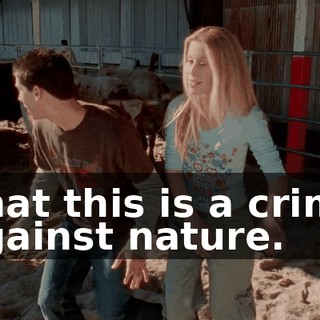 That this is a crime against nature.