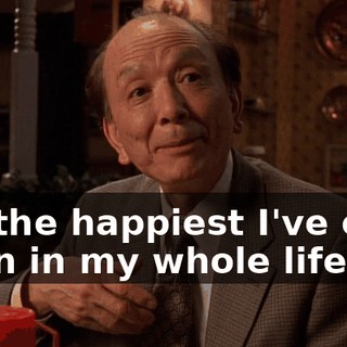 I'm the happiest I've ever been in my whole life.