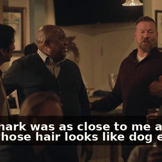 The shark was as close to me as that guy whose hair looks like dog ears.