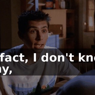 In fact, I don't know why,