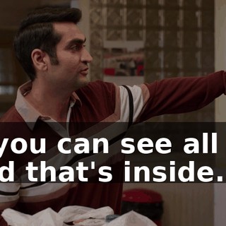 so you can see all the food that's inside.