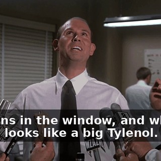 curtains in the window, and wheels, and it looks like a big Tylenol.