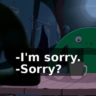 -I'm sorry. -Sorry?