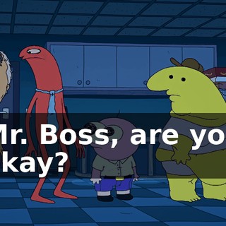 Mr. Boss, are you okay?
