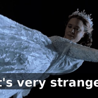it's very strange.