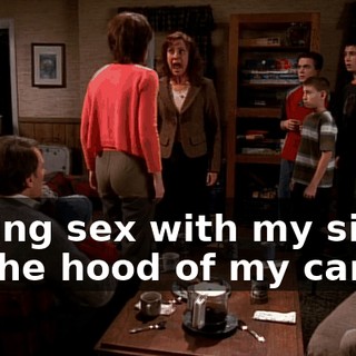 having sex with my sister on the hood of my car!