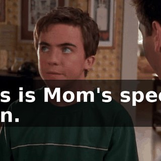 This is Mom's special plan.