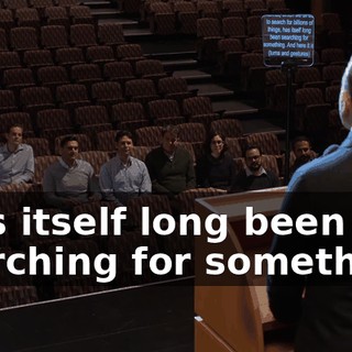 "has itself long been searching for something.