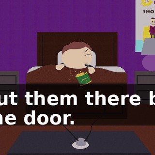 Put them there by the door.