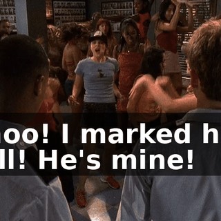 Whoo! I marked him, y'all! He's mine!