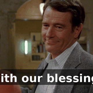 with our blessing.