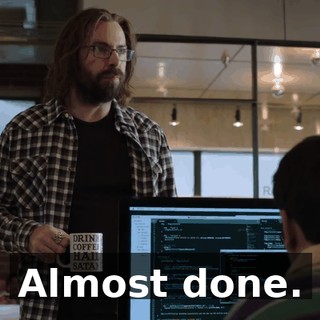 Almost done.