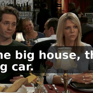 The big house, the big car.
