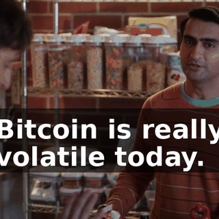 Bitcoin is really volatile today.