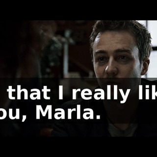 is that I really like you, Marla.