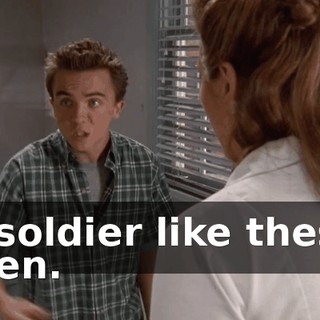 a soldier like these men.