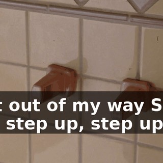 ♪ Get out of my way Step up, step up, step up ♪