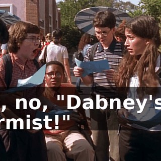 But, no, "Dabney's an alarmist!"