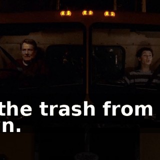 all the trash from our lawn.