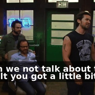 - Can we not talk about this? - I felt you got a little bit...