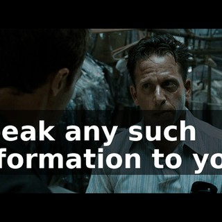 speak any such information to you,
