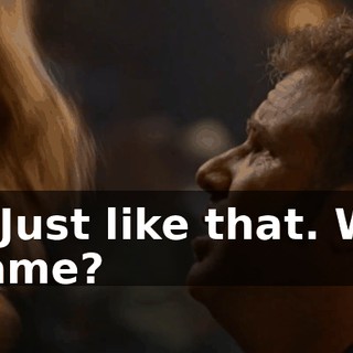 Yeah. Just like that. What's her name?