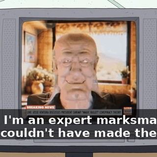 Okay, I'm an expert marksman, and I couldn't have made the shot.