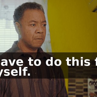 I have to do this for myself.