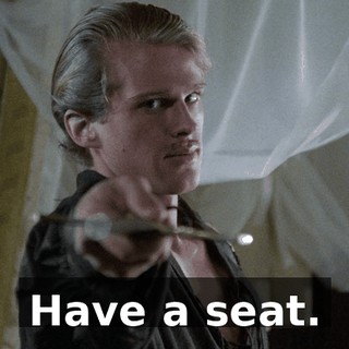 Have a seat.