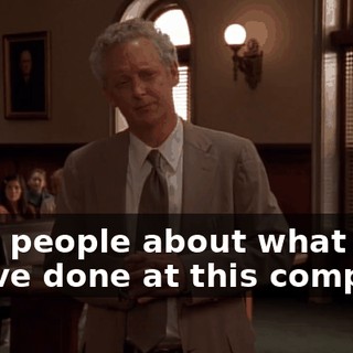from people about what you've done at this company.