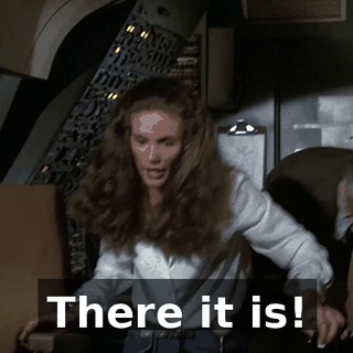 There it is!
