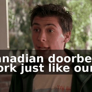 Canadian doorbells work just like ours.