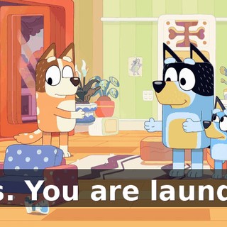Yes. You are laundry.