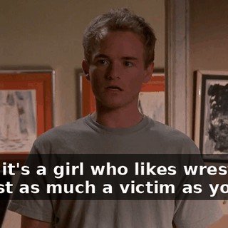 Guys, it's a girl who likes wrestling. I'm just as much a victim as you are.