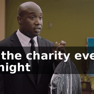 at the charity event tonight