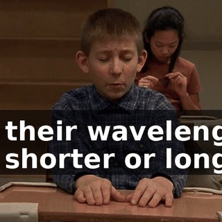 but their wavelengths get shorter or longer