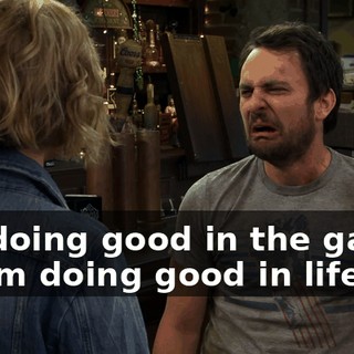 I'm doing good in the game, so I'm doing good in life!