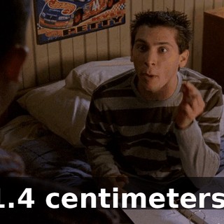 1.4 centimeters.