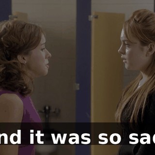 and it was so sad.