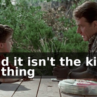 And it isn't the kind of thing